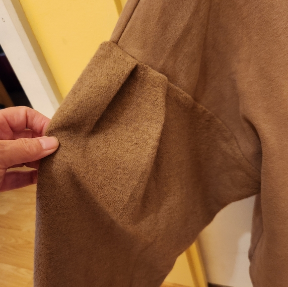 Loveriche medium brown cardigan.  Very cozy! - Picture 3 of 6
